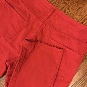 Sid Mashburn Slim Straight Jeans Men's 32x30 Red Button Fly Made‎ In USA Pants